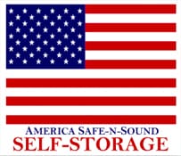 america safe and sound self storage american flag